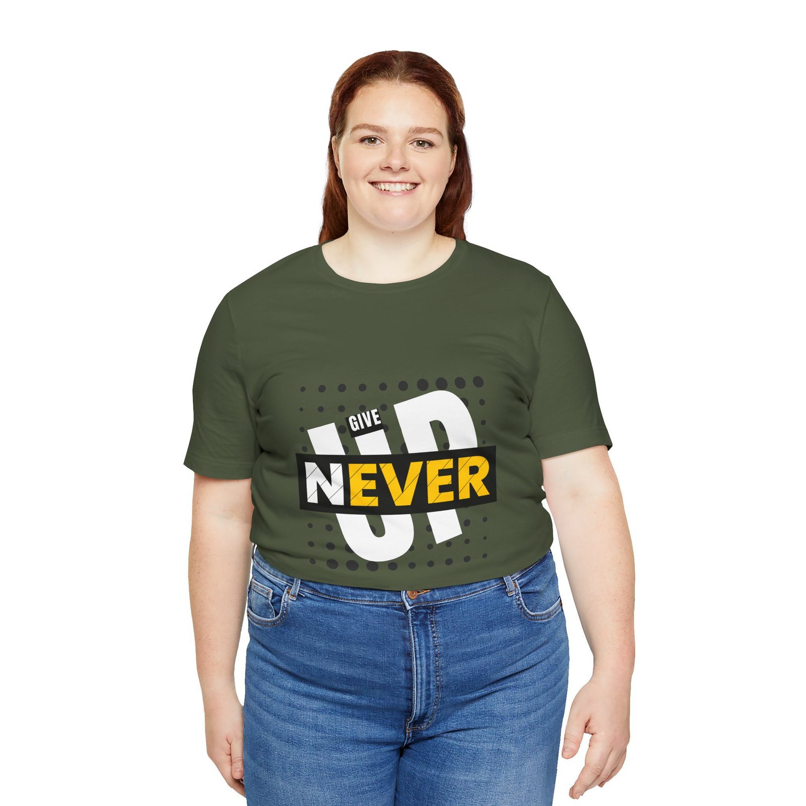 Never Give Up (Jersey Short Sleeve Tee) - Image 18