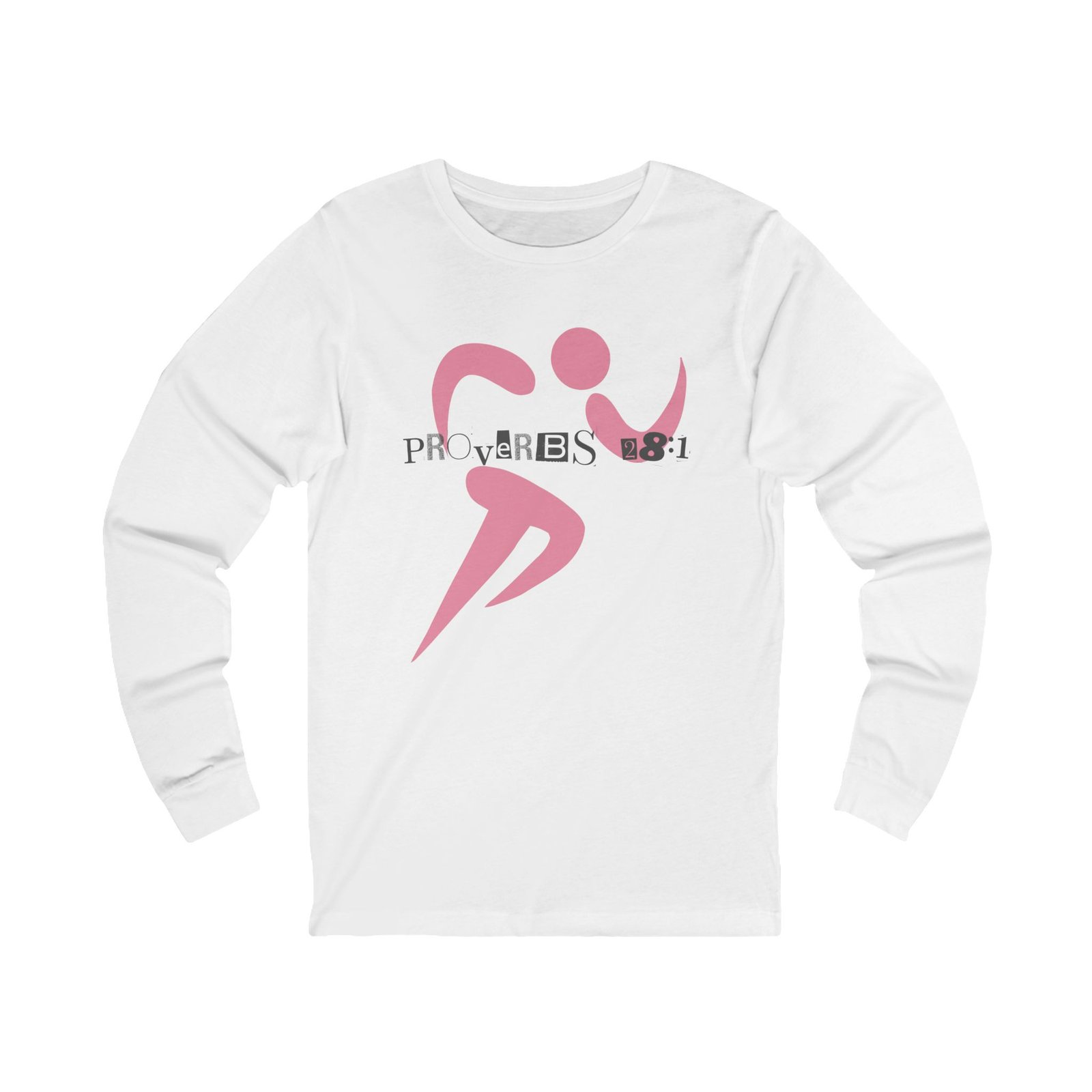 Anti-Jogging Proverbs 28:1 (Classic Long Sleeve T-Shirt)