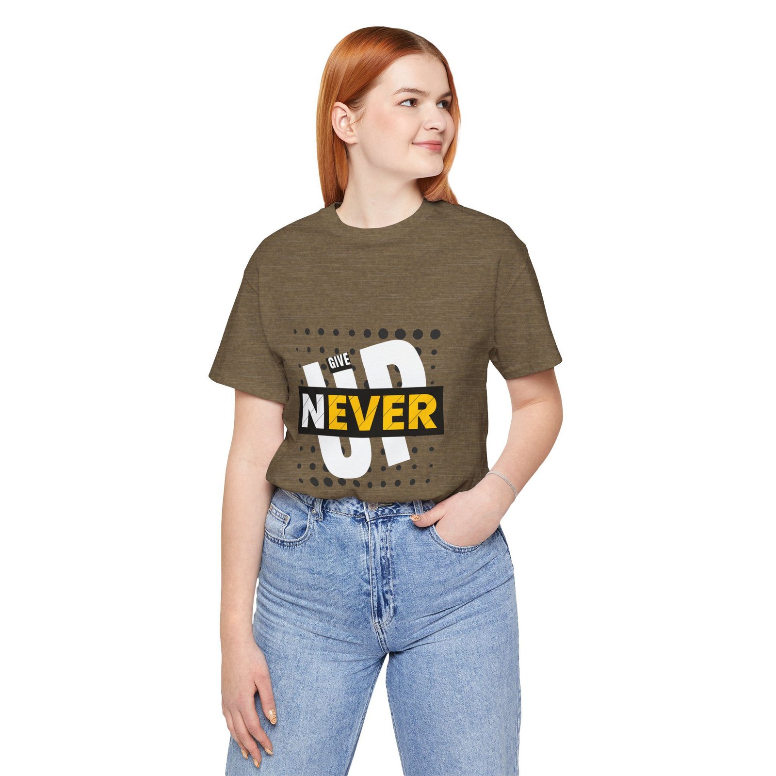 Never Give Up (Jersey Short Sleeve Tee) - Image 15