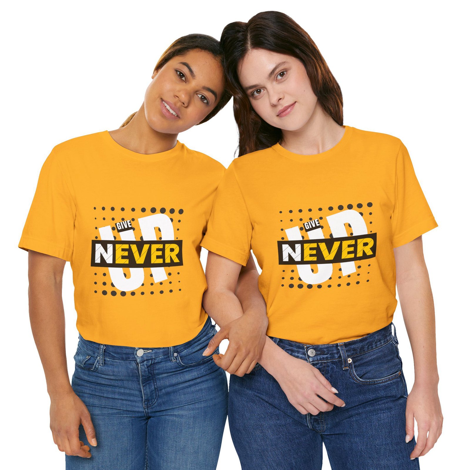 Never Give Up (Jersey Short Sleeve Tee) - Image 9