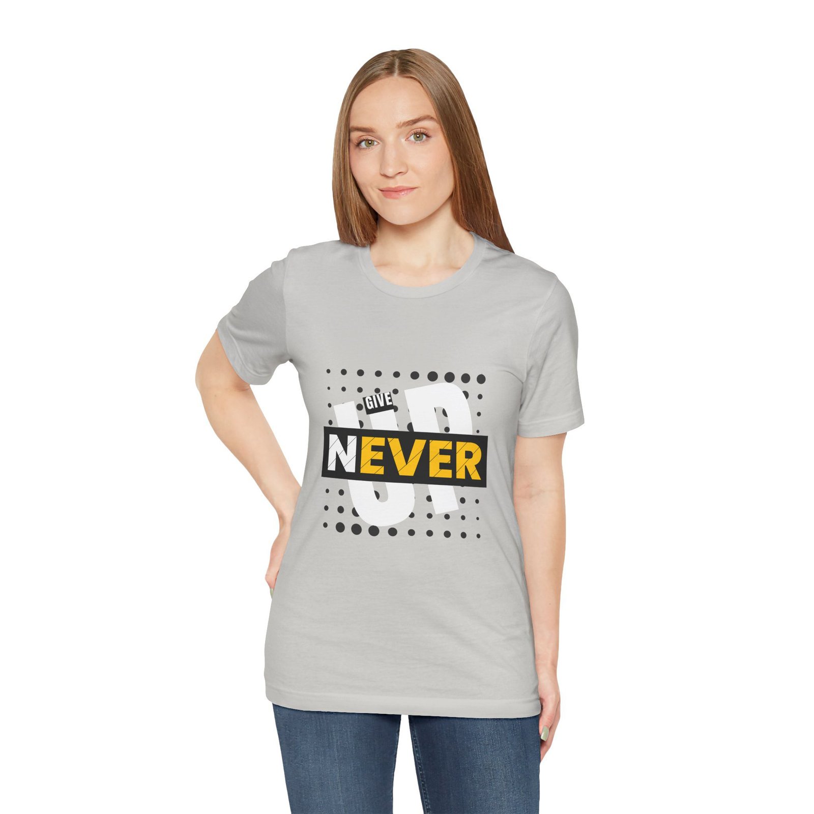 Never Give Up (Jersey Short Sleeve Tee) - Image 21